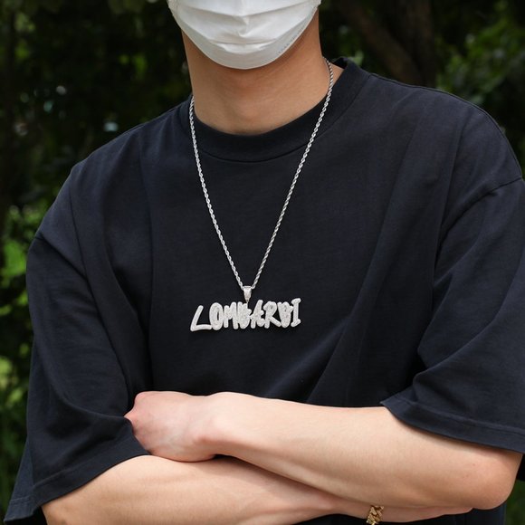 Hip Hop Necklace DIY Zircon Name Necklace Creative English...